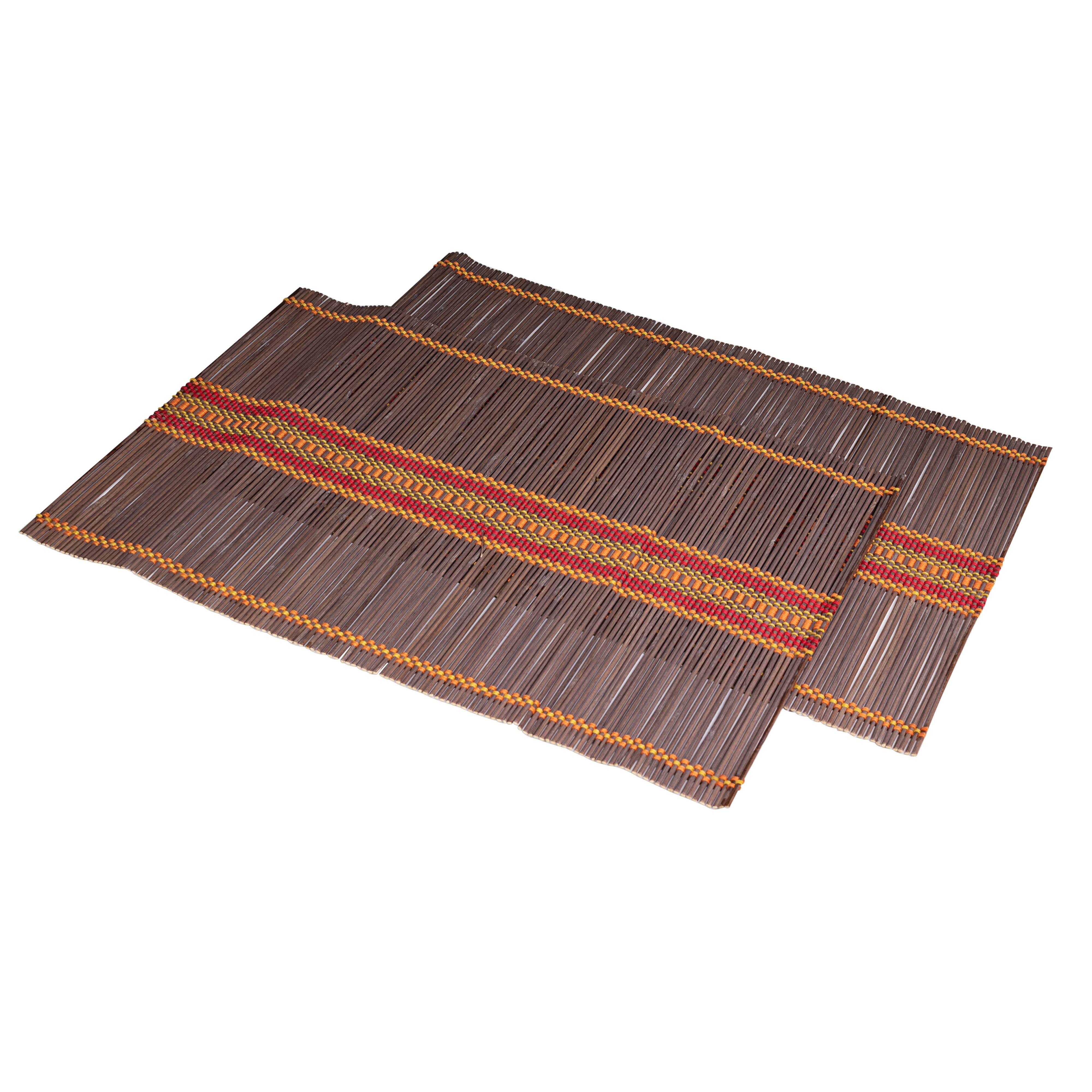 Set 2 tovagliette, Bamboo, Rosso e Giallo, 45x30 cm – Papee Home